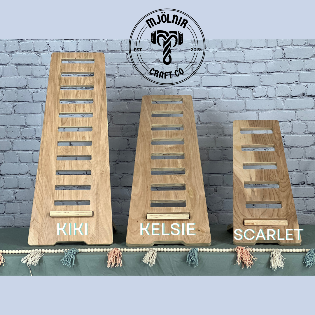 Vendor display Shelves- Quick setup, 3 Tier 24" Shelves Craft Show, Market Fair, Vendor Display - Collapsible, Plywood - The Scarlet 3x6