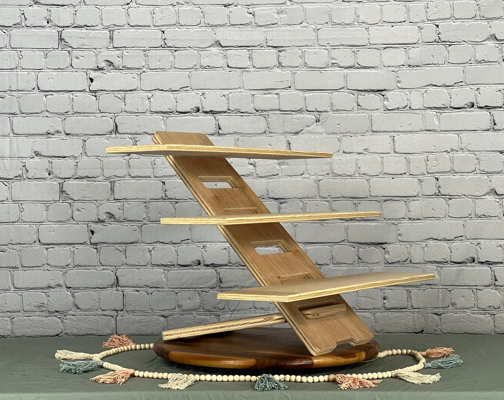 Vendor display Shelves- Quick setup, 3 Tier 24" Shelves Craft Show, Market Fair, Vendor Display - Collapsible, Plywood - The Scarlet 3x6