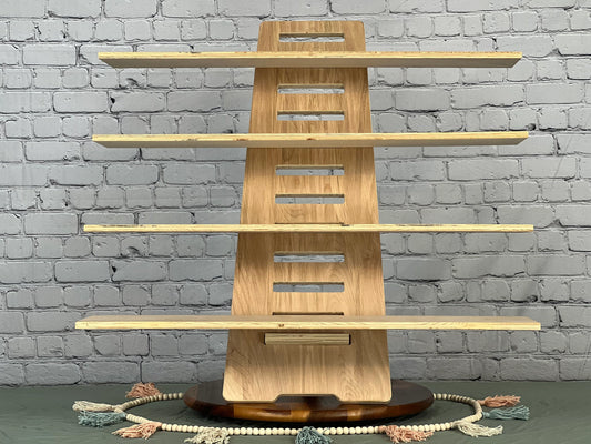 Display Shelves - Quick setup - 4 Tier 30" Shelf Display - Craft Show, Market Fair, Vendor Display - Collapsible, Plywood - The Kiki 4x6