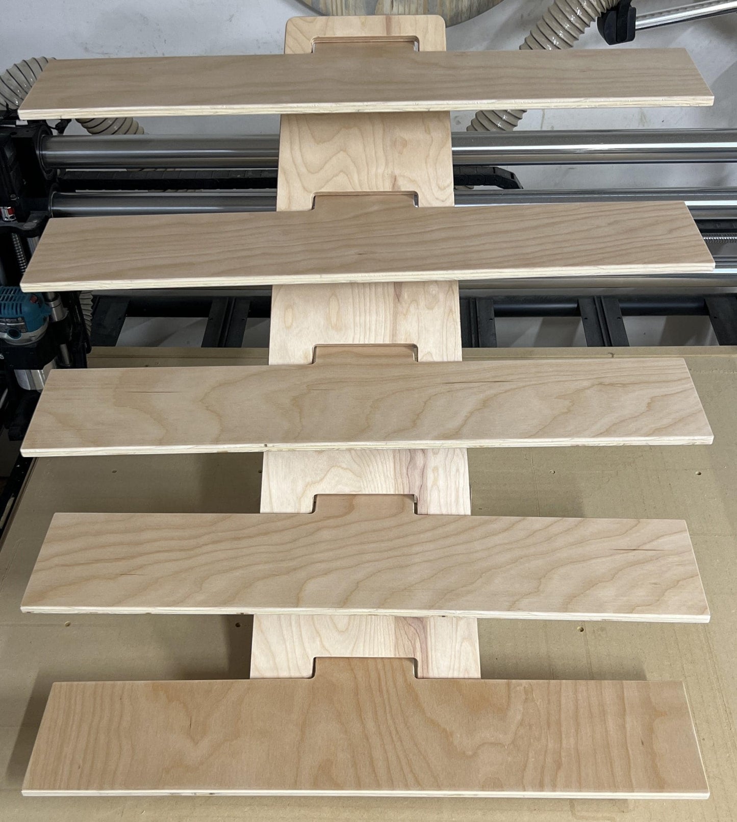Display Shelves - Quick setup - 5 Tier 30" Shelf Display - Craft Show, Market Fair, Vendor Display - Collapsible, Plywood, The Kelsie 5x6