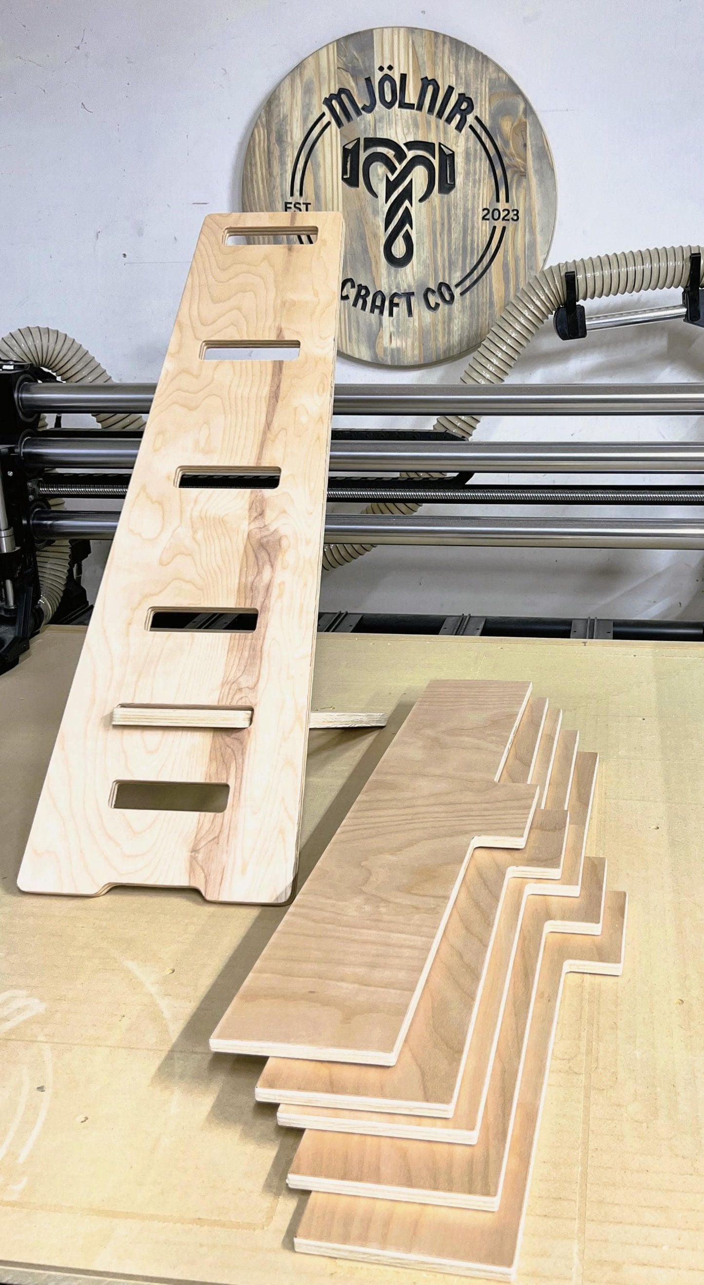Display Shelves - Quick setup - 5 Tier 30" Shelf Display - Craft Show, Market Fair, Vendor Display - Collapsible, Plywood, The Kelsie 5x6
